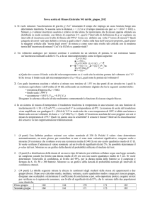 Prova scritta di Misure Elettriche NO 6 giugno 2012