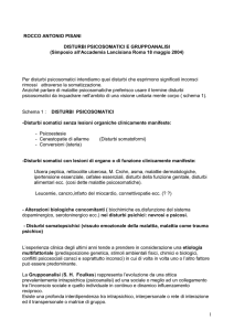 Disturbi Psicosomatici e Gruppoanalisi