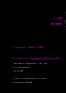 Dialogo nel Buio è una mostra percorso dove non si vede nulla