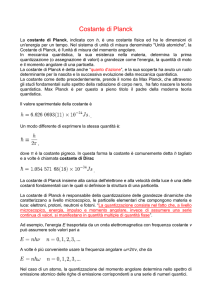 Costante di Planck