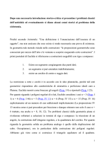 Problema della Costruibilità con riga e compasso