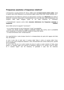 frequenza assoluta e relativa - Centro Risorse