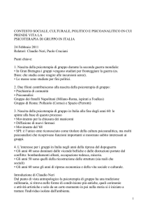CONTESTO SOCIALE, CULTURALE, POLITICO E