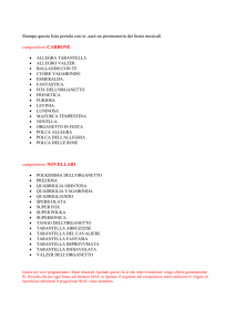 Scarica la lista dei brani da programmare nelle tue serate e scriverli