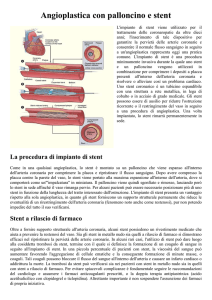 Angioplastica con palloncino e stent