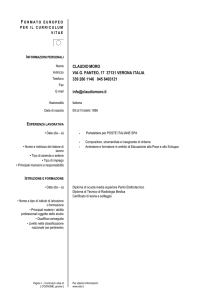 formato europeo per il curriculum vitae