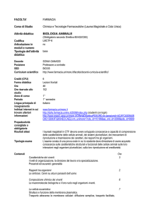 biologiaanimaleCTF - Facoltà