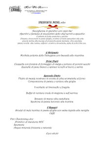 proposta menu - albergo villa rosa roncegno trento