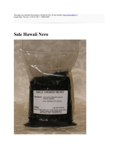 Sale Hawaii Nero : Spezie e Delizie di Flo e le Sue Sorelle : http