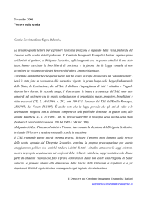 Novembre 2006 Vescovo nella scuola Gentile Sovrintendente Sig.ra
