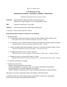 Il programma - Progetto Policoro