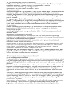 TIC come amplificatore delle capacità di comunicazione
