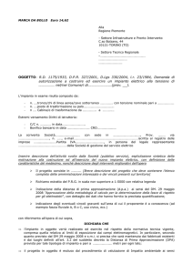 Istanza di nuova autorizzazione