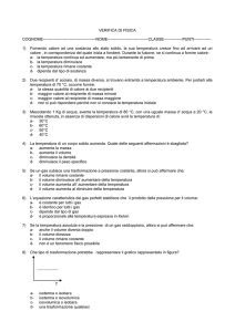 VERIFICA DI FISICA