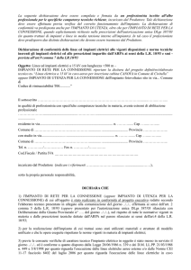 La seguente dichiarazione deve essere compilata e firmata da un