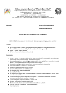 Programma di Scienze Integrate classe 1H