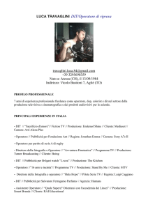 Luca Travaglini - Scuola di Cinema Napoli