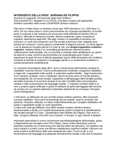 INTERVENTO DELLA PROF