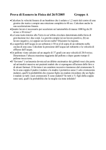 Prova di Esonero in Fisica del 26/5/2005 Gruppo A