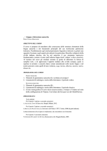 Lingua e letteratura sanscrita