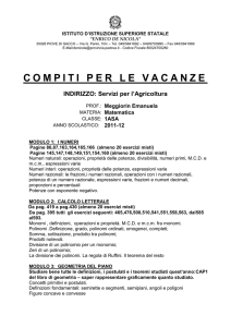 compiti per le vacanze