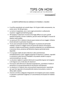 La morte improvvisa da carenza della vitamina e