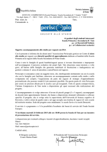 Bozza lettera IC Taio Periscopio