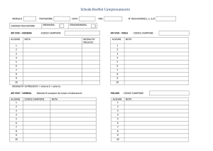 Scheda BeeNet Campionamento di routine