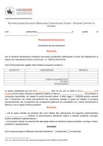Contratto centralizzato d`Ateneo attivo