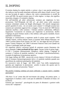 Il doping - Istituto comprensivo di Cavaria E. Fermi