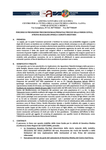 SCREENING PREVENTIVO DELLA FIBROSI CISTICA