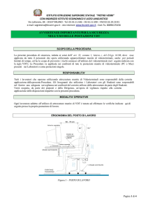 Procedure di sicurezza uso postazioni VDT