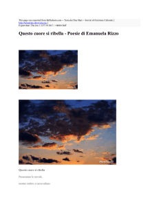 Questo cuore si ribella - Poesie di Emanuela Rizzo : BelSalento.com