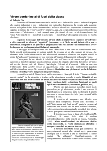 Vivere borderline al di fuori della classe