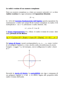radici n-esime dell`unità