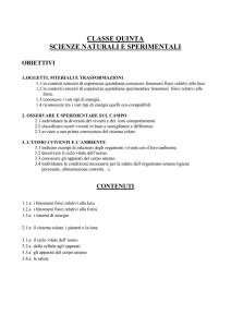 scienze naturali e sperimentali