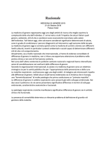 Razionale del Convegno