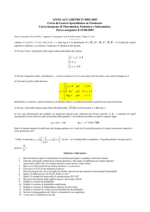 1 - Dipartimento di Matematica e Informatica