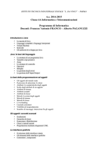 Le basi della programmazione ad oggetti