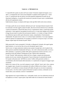 Logica e Matematica