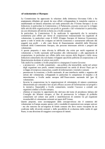 18 Il volontariato, e l`Europa - il mondo unito il sito del non profit