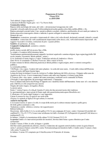 Programma di Latino - Liceo Scientifico "LB Alberti"
