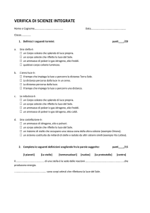VERIFICA DI SCIENZE 2