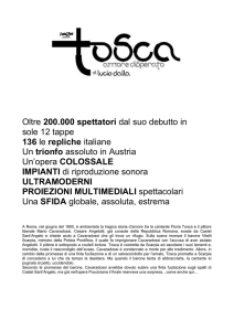in austria follie per tosca. dalla debutta con un