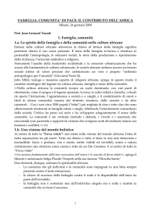 Il contributo dell`Africa, Jean Lèonard Touadi