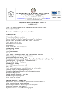 Inglese - Liceo Daniele Crespi