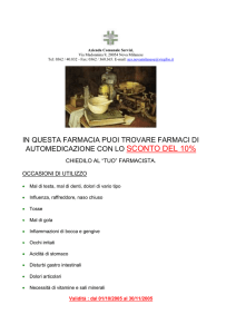 Volantino iniziativa sconti farmacie