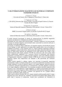 caratterizzazione magnetica di materiali compositi