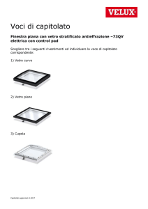 Finestra piana apribile elettrica VETRO STRATIFICATO