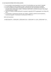 DB1_IL DATABASE RETRIBUZIONI introduzione